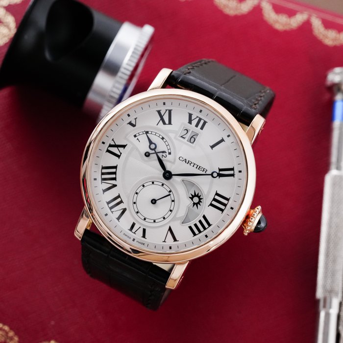 Cartier - Rotonde de Cartier 18k Rose Gold - W1556240 - Mænd - 2011-nu