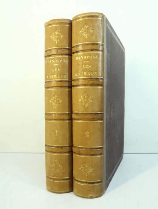 Grandville / Honoré de Balzac George Sand Charles Nodier ea - Scènes de la vie privée et publique des animaux - 1842