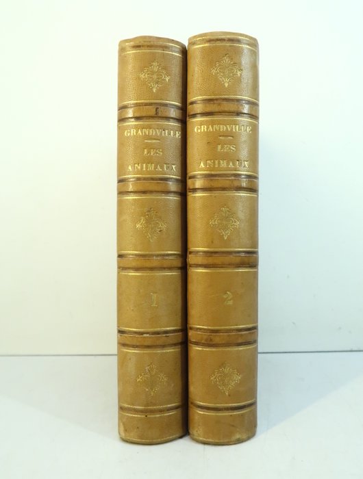 Grandville / Honoré de Balzac George Sand Charles Nodier ea - Scènes de la vie privée et publique des animaux - 1842