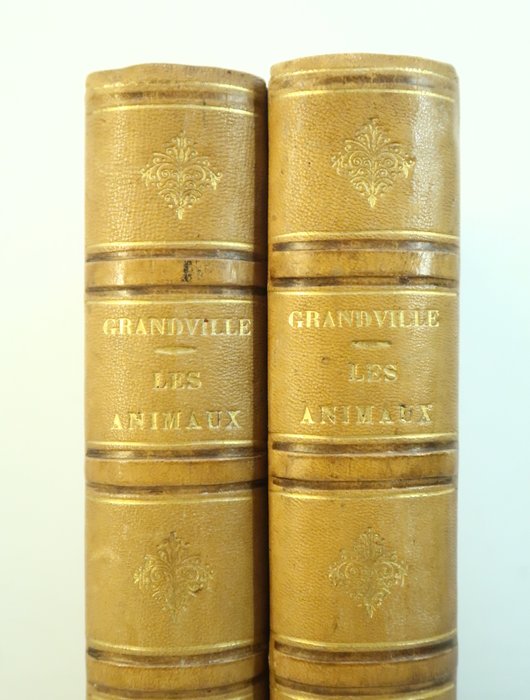 Grandville / Honoré de Balzac George Sand Charles Nodier ea - Scènes de la vie privée et publique des animaux - 1842