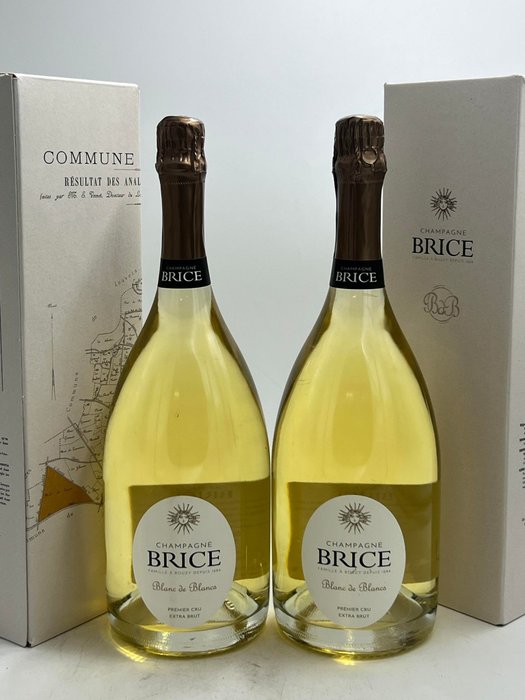 Brice, Premier Cru Extra Brut - Champagne Blanc de Blancs - 2 Magnum (1,5 L)