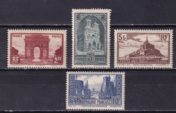 Frankrig 1929/1931 - Monumenter - Yvert 258/261