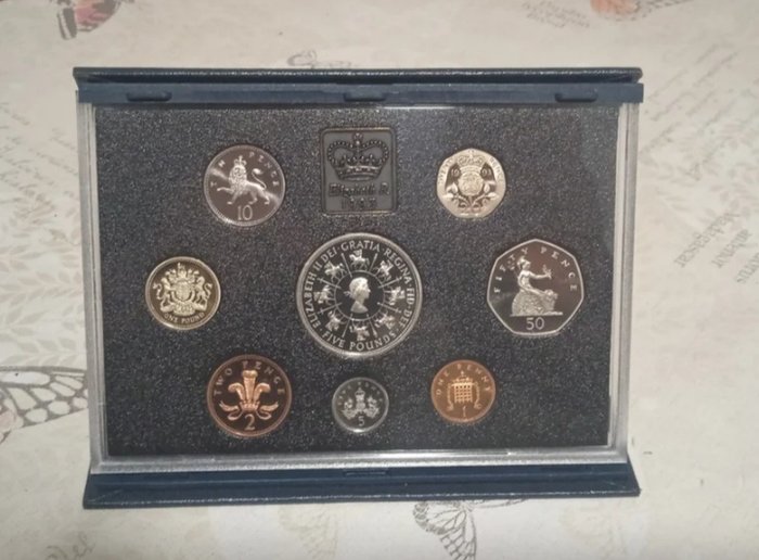 Storbritannien Proof Set 1993 Queen Elizabeth II  (Ingen mindstepris)