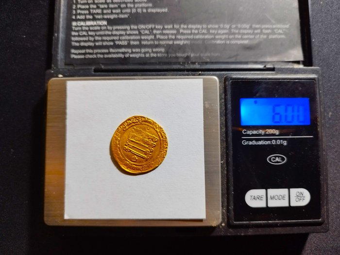 . Al-Muqtadir (908-929). Gold Dinar al-Ahwaz/ AH 320 - very rare