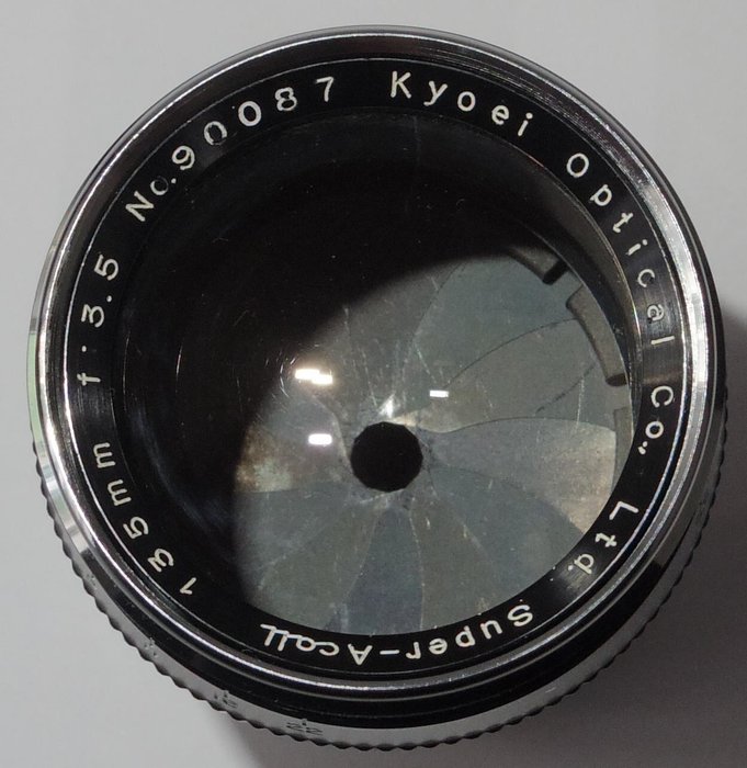 Kyoei Optical Co. Super Acall 135mm f3.5 - LTM - 1960s - excellent condition - working Telelinse