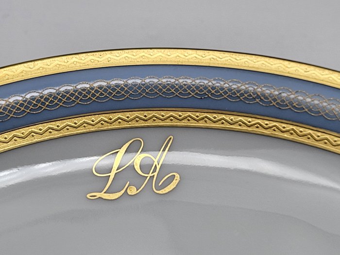 HC Selb Bavaria - Bordservice (12) - Heinrich guldmonogram - Porcelæn