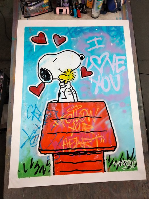 Hipo (1988) - Snoopy  Woodstock - Follow Your Heart (Original artwork)