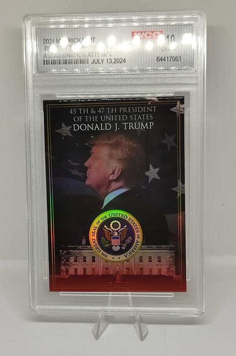 Donald J. Trump Collectible Card Graded card - 45th  47th President of the United States - WCG 10