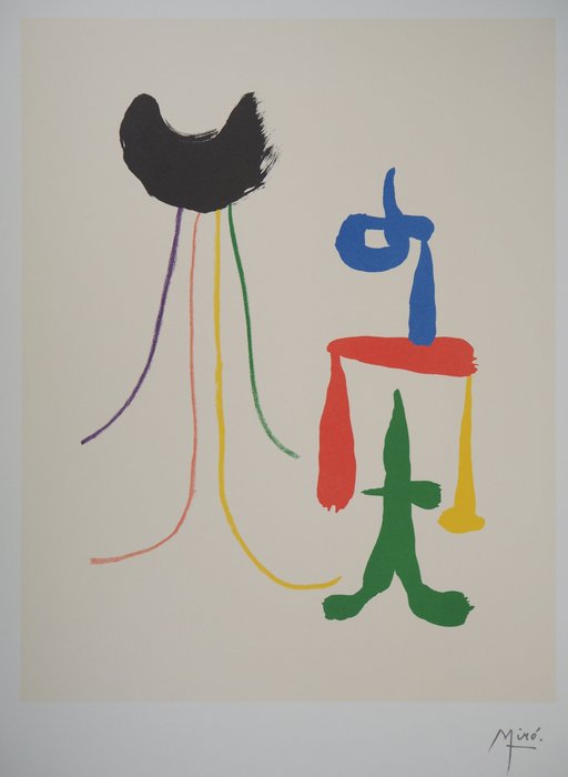 Joan Miro (1893-1983) - Couple surréaliste