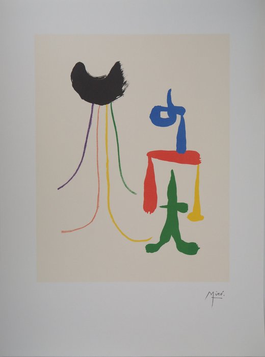 Joan Miro (1893-1983) - Couple surréaliste