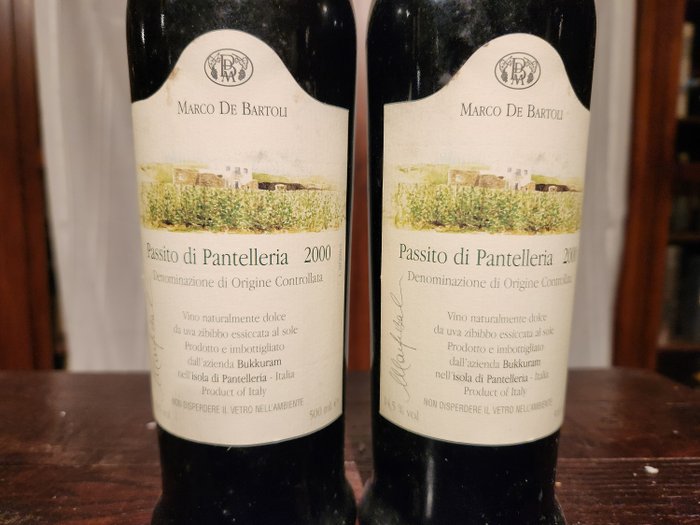 2000 Marco de Bartoli, Passito di Pantelleria - Sicilien DOC - 2 Jennies (0,5 L)