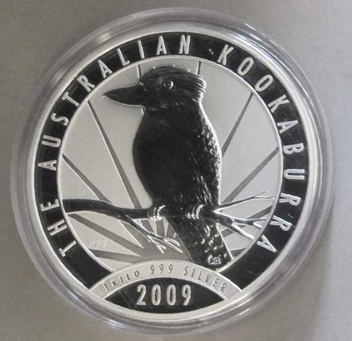 Australien. 30 Dollars 2009 Australien Kookaburra, 1Kg (.999)