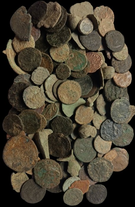 Romarriket Lot of 100 Æ coins (3rd-5th century AD)  (Ingen mindstepris)