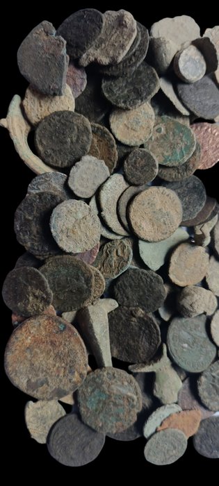 Romarriket Lot of 100 Æ coins (3rd-5th century AD)  (Ingen mindstepris)