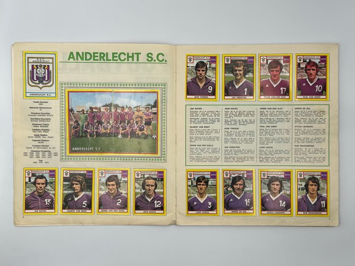 Panini - Football 75 Belgium - 1 Complete Album