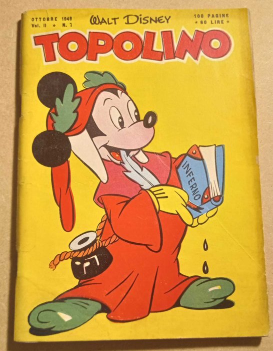 Topolino Libretto n. 7 - 1 Comic - Første udgave - 1949