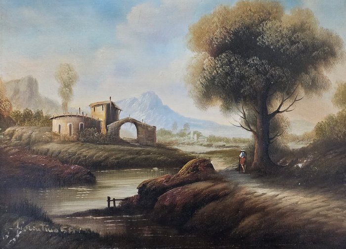 Scuola napoletana (XX) - Paesaggio