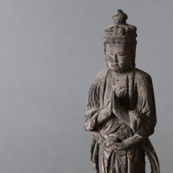 Statue of the Eleven-Faced Thousand-Armed Kwan Yin - Skulptur - Træ - Japan - Meiji periode  (Ingen mindstepris)