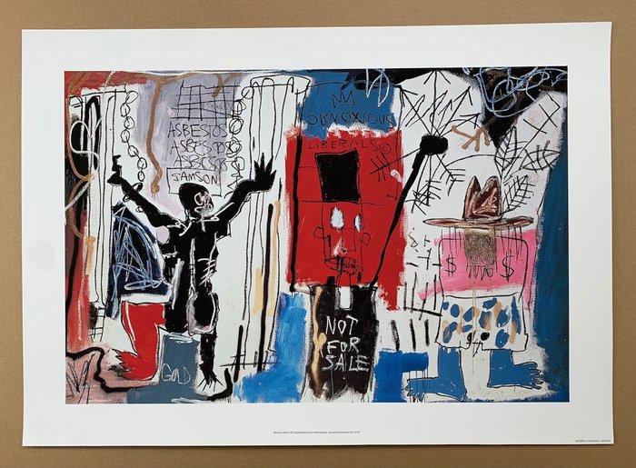 Jean-Michel Basquiat (after) - Obnoxious Liberals (1982) - Print - 70x50cm