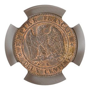 Frankrig. Napoléon III (1852-1870). 2 centimes 1862 / K (Estrasburgo)  (Ingen mindstepris)