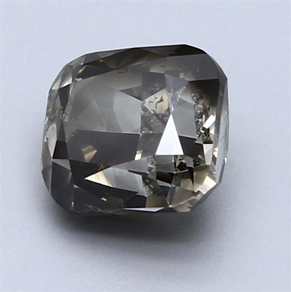 1 pcs Diamant  (Naturfarvet)  - 2.03 ct - Radiant - Fancy dark Grønlig Grå - I2 - Gemological Institute of America (GIA)