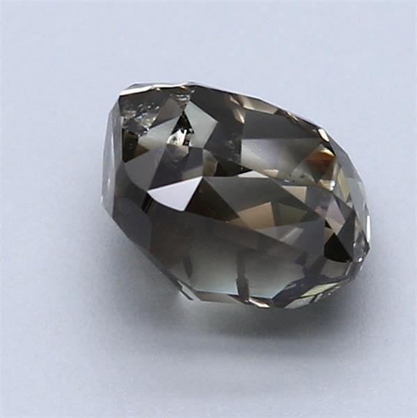 1 pcs Diamant  (Naturfarvet)  - 2.03 ct - Radiant - Fancy dark Grønlig Grå - I2 - Gemological Institute of America (GIA)