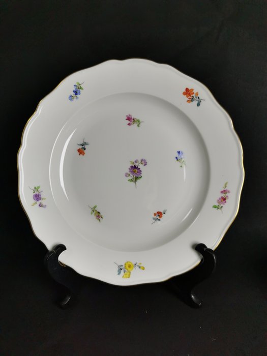 Meissen - modello “Fiori Sparsi”6 piatti, 1a scelta - Middagsservice (6) - Porcelæn