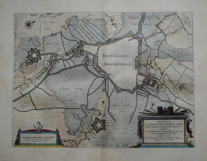 Holland - Den Bosch; J Blaeu - Bois-Le-Duc 's Hertogenbosch - 1621-1650