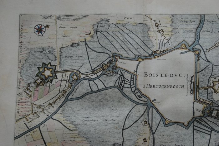 Holland - Den Bosch; J Blaeu - Bois-Le-Duc 's Hertogenbosch - 1621-1650