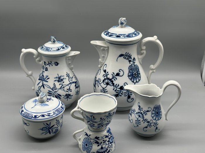 Oscar Schaller  Carl Teichert - Kaffekande (6) - Porcelæn