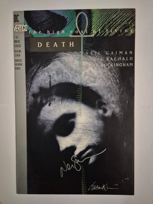 Sandman #8 + Death: the High Cost of Living #1 - Signed by Neil Gaiman, Mike Dringenberg, Dave McKean, Todd Klein - 2 Signed comic - Første udgave - 1989/1993