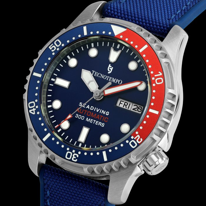 Tecnotempo - "Seadiving" 300M  - Automatic - Limited Edition - - Ingen mindstepris - TT.300SD.NBLR (fabric rubber/strap) - Mænd - 2011-nu