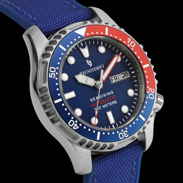 Tecnotempo - "Seadiving" 300M  - Automatic - Limited Edition - - Ingen mindstepris - TT.300SD.NBLR (fabric rubber/strap) - Mænd - 2011-nu