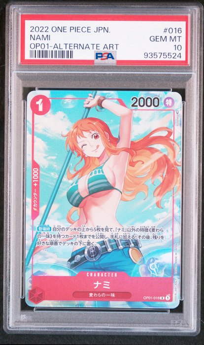 One Piece - 1 Graded card - One Piece - Nami - PSA 10