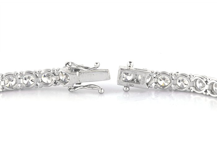 Armbånd - 18 kraat Hvidguld -  9.16ct. tw. Diamant (Laboratoriedyrket)