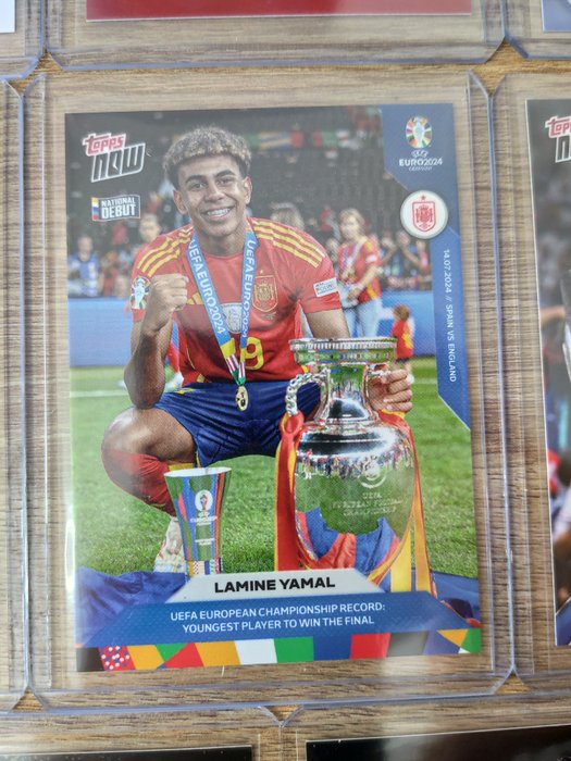 2024 Topps Lot Now Uefa Euro  UCL  Lost Rookie Lamine Yamal - 8 Card - Næsten så god som ny (NM)