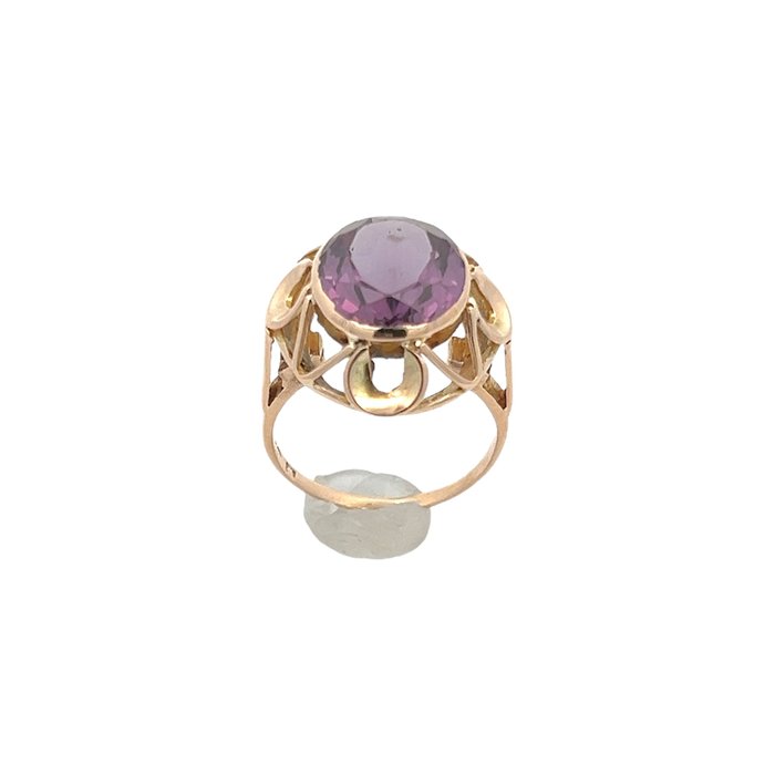 Ring - 14 karat Rosaguld Ametyst