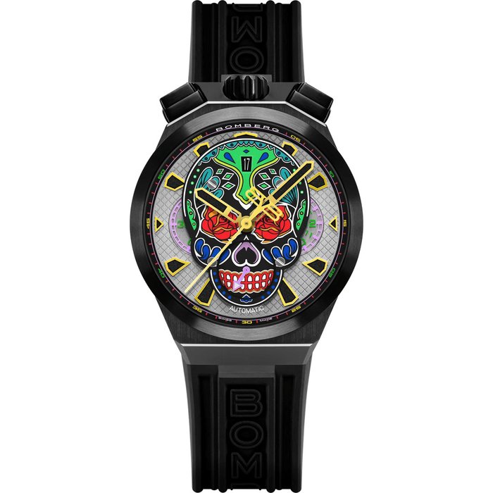 Bomberg - BF44CHAPBA04-512 - Mænd - Bolt-68 Neo Calaveras Collection splinterny alle afgifter inkluderet