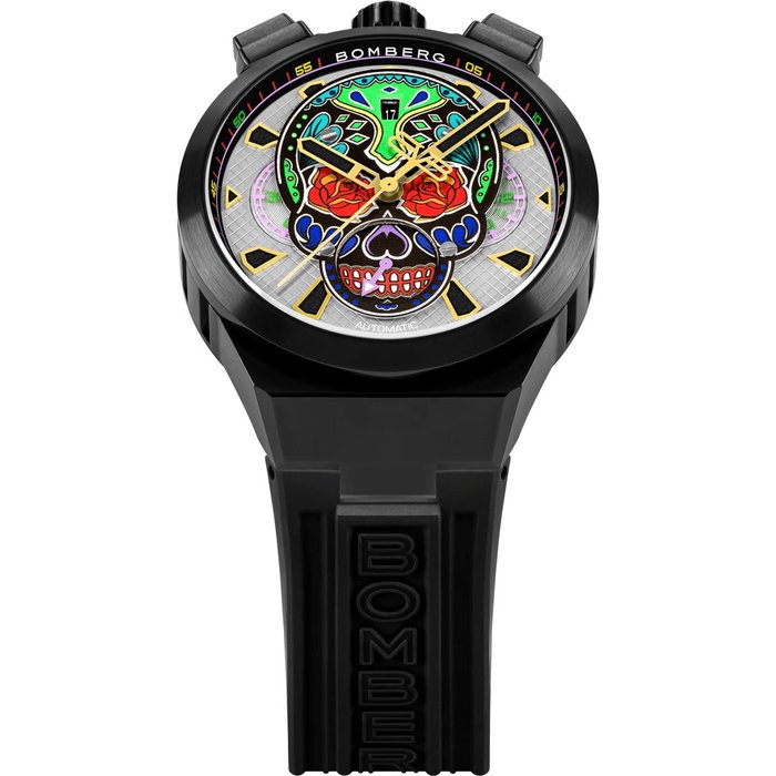 Bomberg - BF44CHAPBA04-512 - Mænd - Bolt-68 Neo Calaveras Collection splinterny alle afgifter inkluderet