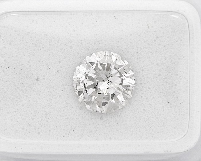 1 pcs Diamant  (Natur)  - 1.06 ct - Rund - F - SI3 - Gemewizard Gemological Laboratory (GWLab)