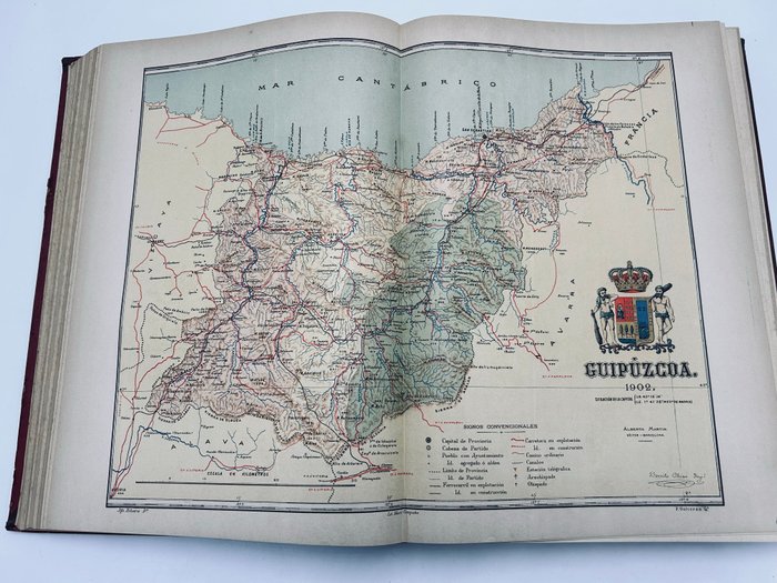 Manuel Escudé Bartolí - Atlas geográfico Ibero-Americano. España. Descripción geográfica y estadística de las provincias - 1901