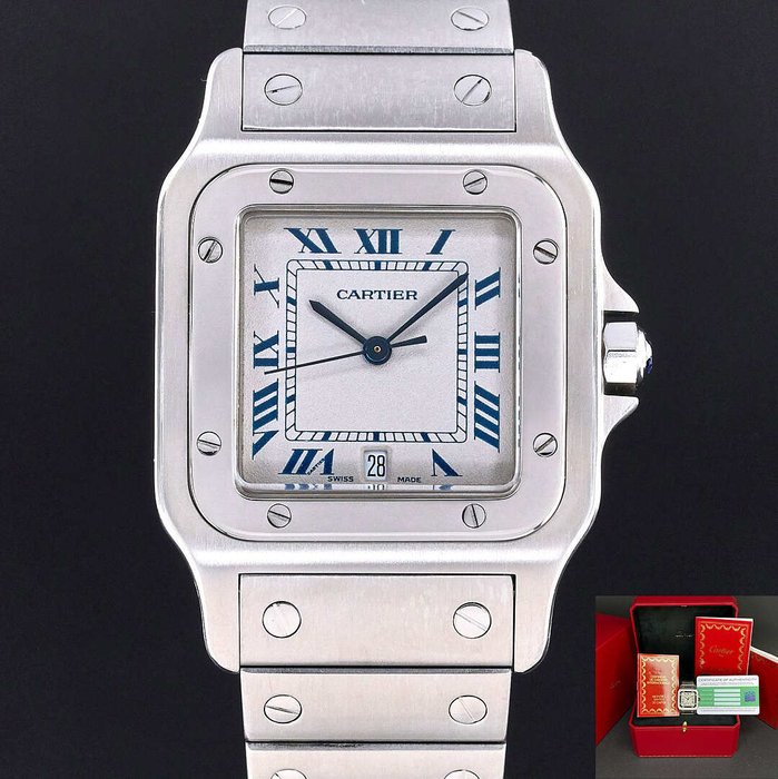 Cartier - Santos Galbée - W20018D6 - Unisex - 1990-1999