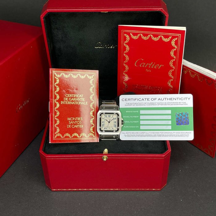 Cartier - Santos Galbée - W20018D6 - Unisex - 1990-1999