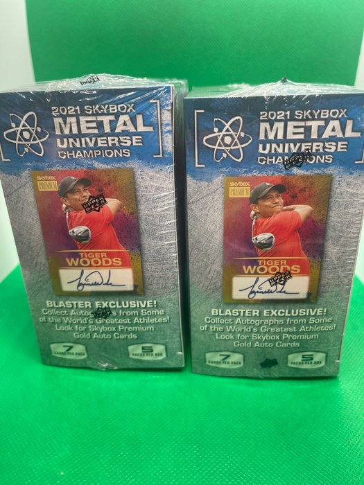 2021 Skybox Metal Universe Champions - 2 Sealed box - Næsten så god som ny (NM)