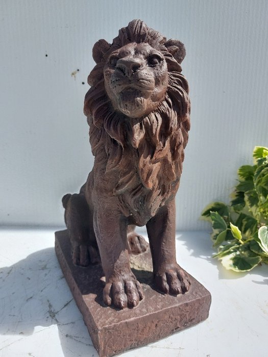 Statue, tuinbeeld leeuw - 35 cm - støbt sten