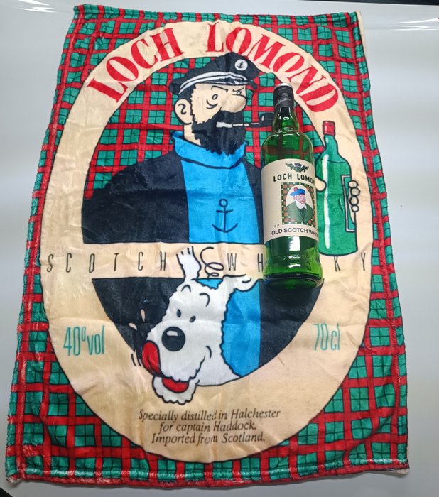 Tintin Loch Lomond flaske + badehåndklæde