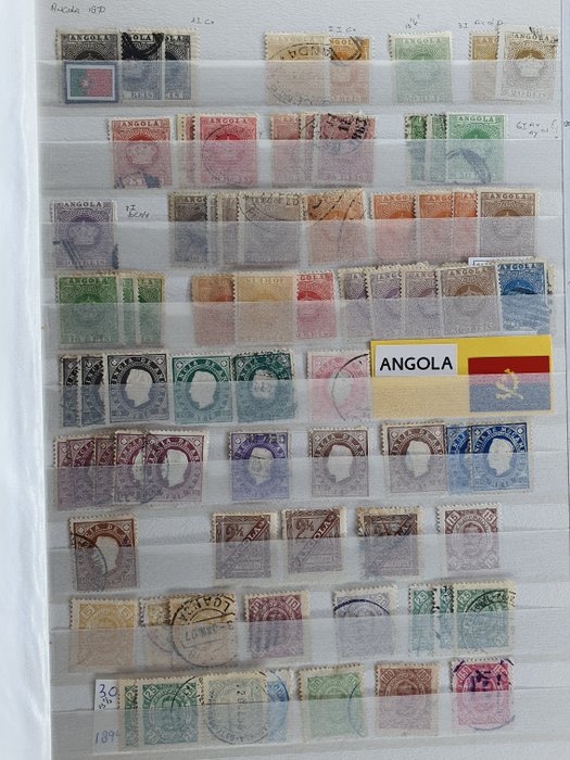 Angola 1870/2000 - Samling i en aktiebog