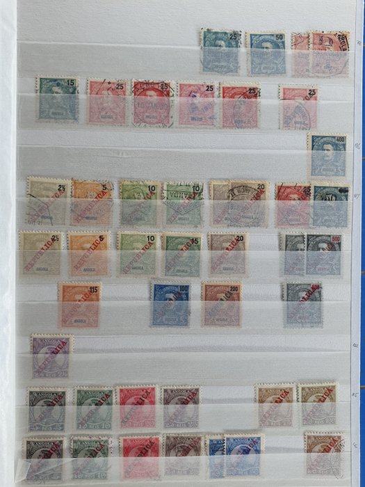 Angola 1870/2000 - Samling i en aktiebog