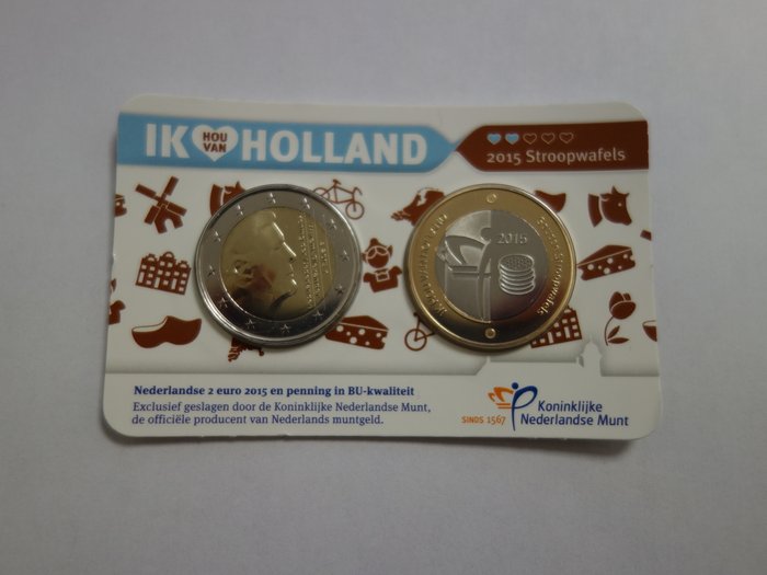 Holland. Coin Card 2014/2018 (5 coincards)  (Ingen mindstepris)