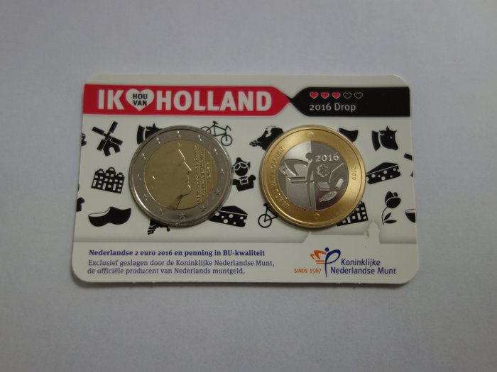 Holland. Coin Card 2014/2018 (5 coincards)  (Ingen mindstepris)